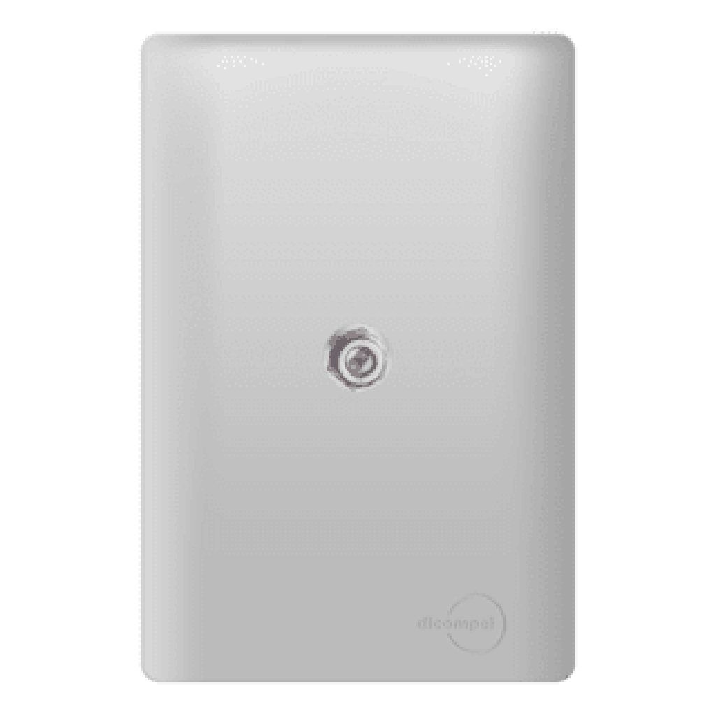 Conector de Antena 4x2 Prata com Cromado Novara