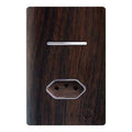 Interruptor 1 Tecla Simples Com Tomada 10a Novara Tabaco