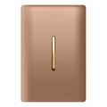 Interruptor Único Simples Vertical Ouro Rose Novara Gold