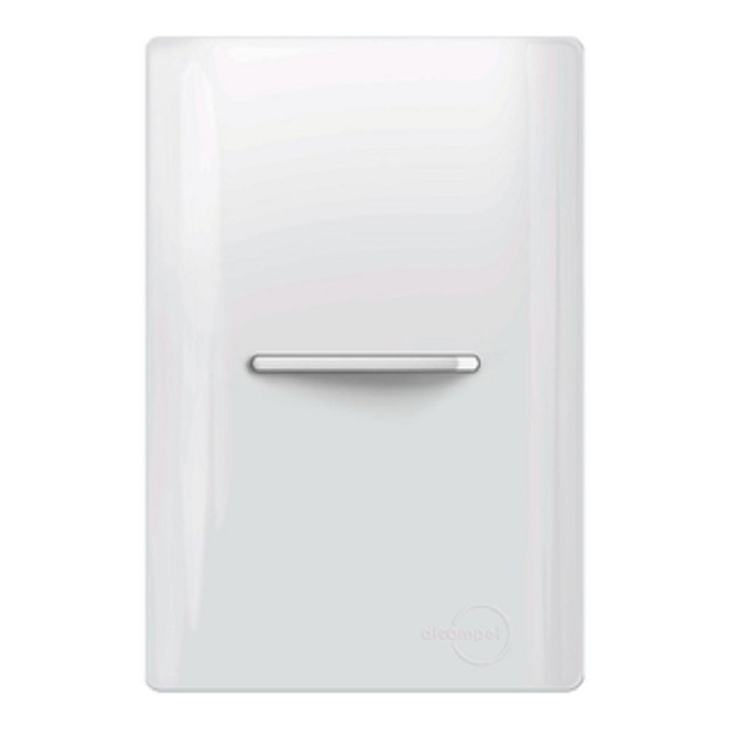 Interruptor 1 Tecla Paralelo Horizontal Total White