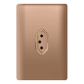Tomada Vertical 20A  Novara Ouro Rose Gold