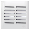 Interruptor 12 teclas Paralelas Branco com Cromado 4x4