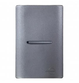 Interruptor 1 Tecla Simples Horizontal Preto GrafiteTotal