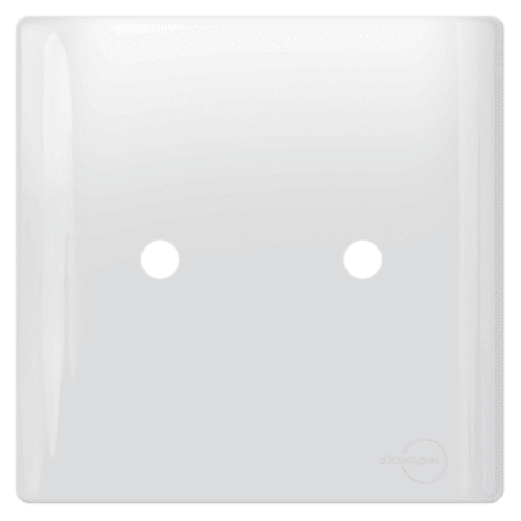 Placa 4x4 P/ 2 Furo Branca Novara