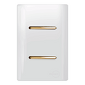 Interruptor Duplo 1 Simples 1 Paralelo Branco Novara Gold