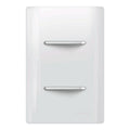 Interruptor Duplo Simples Total White