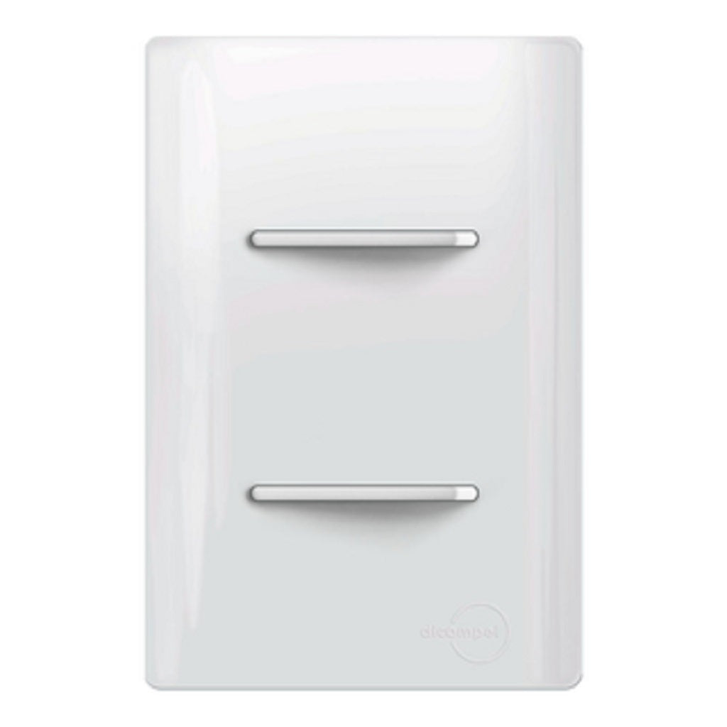 Interruptor Duplo Simples Total White