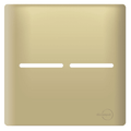 Placa 4x4 P/ 2 Interruptores Novara Dourado
