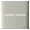 Placa 4x4 para 2 Interruptores + Suporte - Novara Champanhe