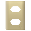 Placa 4x2 P/ 2 Tomadas Novara Dourado