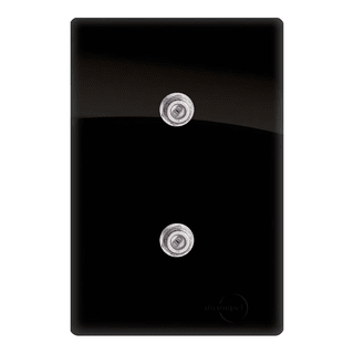 Duplo Conector de Antena 4x2 Novara Preto Brilhante