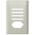 Placa 4x2 P/ 4 Interruptores + 1 Tomada Champanhe Novara
