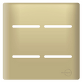 Placa 4x4 P/ 4 Interruptores Novara Dourado