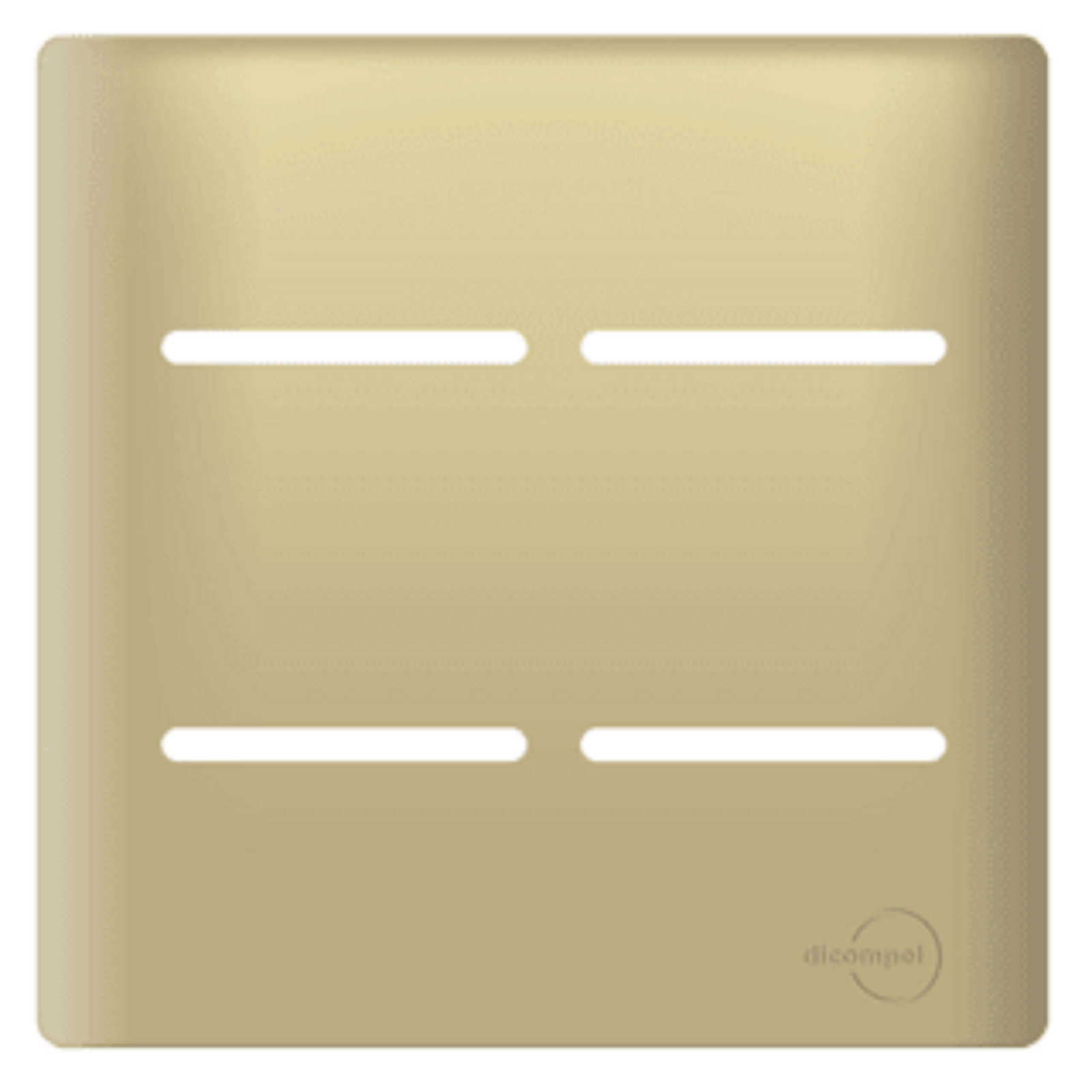 Placa 4x4 P/ 4 Interruptores Novara Dourado