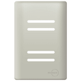 Placa 4x2 P/ 4 Interruptores Champanhe Novara