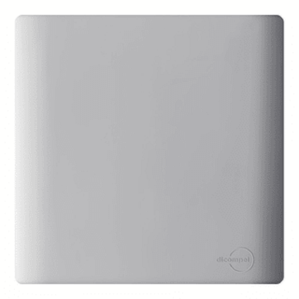 Placa 4x4 Cega Aço Novara