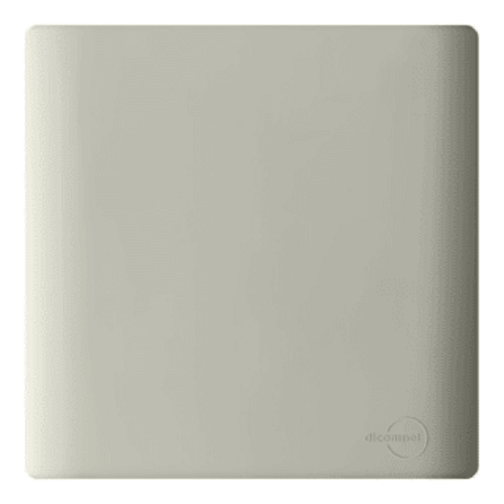 Placa 4x4 Cega + Suporte - Novara Champanhe
