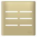 Placa 4x4 P/ 6 Interruptores Novara Dourado