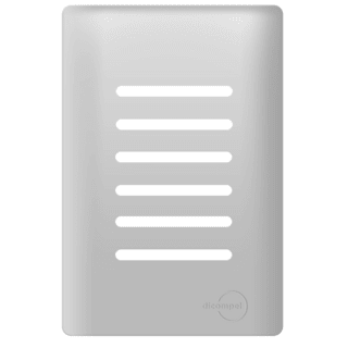 Placa 4x2 p/ 6 Interruptores Prata Novara