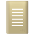 Placa 4x2 P/ 6 Interruptores Novara Dourado