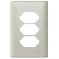 Placa 4x2 P/ 3 Tomadas Champanhe Novara