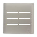 Placa 4x4 para 6 Interruptores + Suporte - Novara Aço