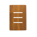 Placa 4X2 P/ 3 Interruptores + Suporte - Cumaru Novara