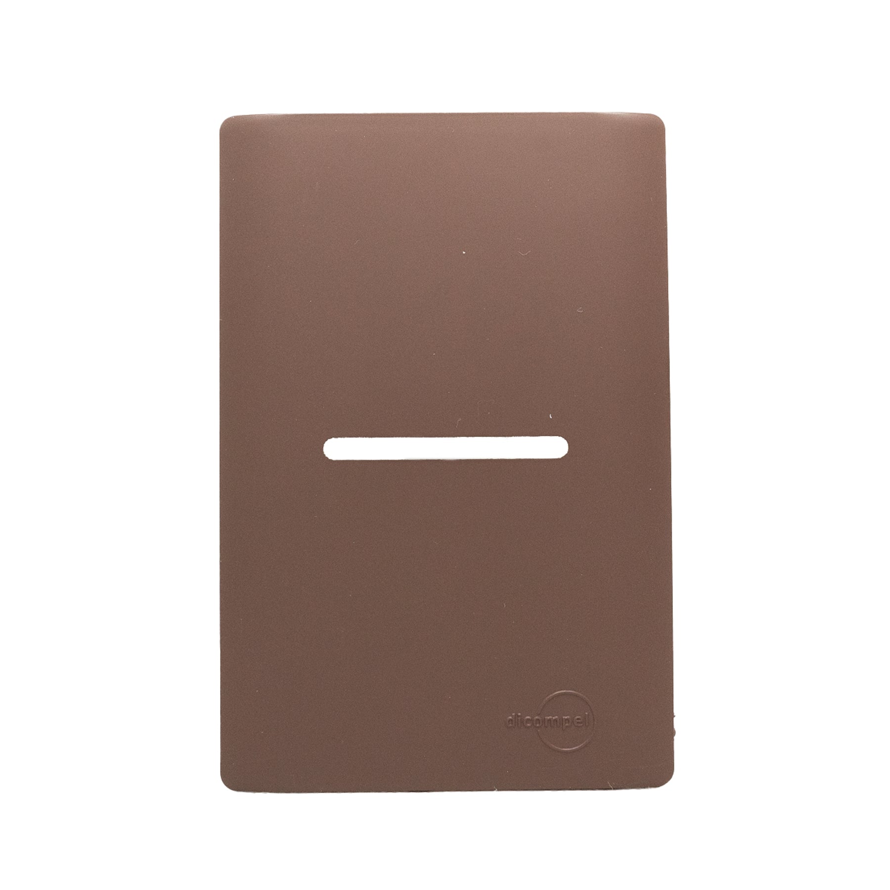 Placa P/ 1 Interruptor 4x2 Novara Marrom Fosco