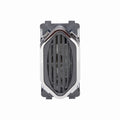 Campainha Cigarra Bivolt Preto Grafite com cromado