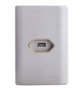Tomada Única USB Aço com Gold