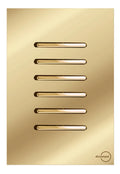 Interruptor 6 Teclas 3 Simples e 3 Paralelas Novara Glass Dourada