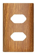 Placa 4X2 P/ 2 Tomadas + Suporte - Cumaru Novara