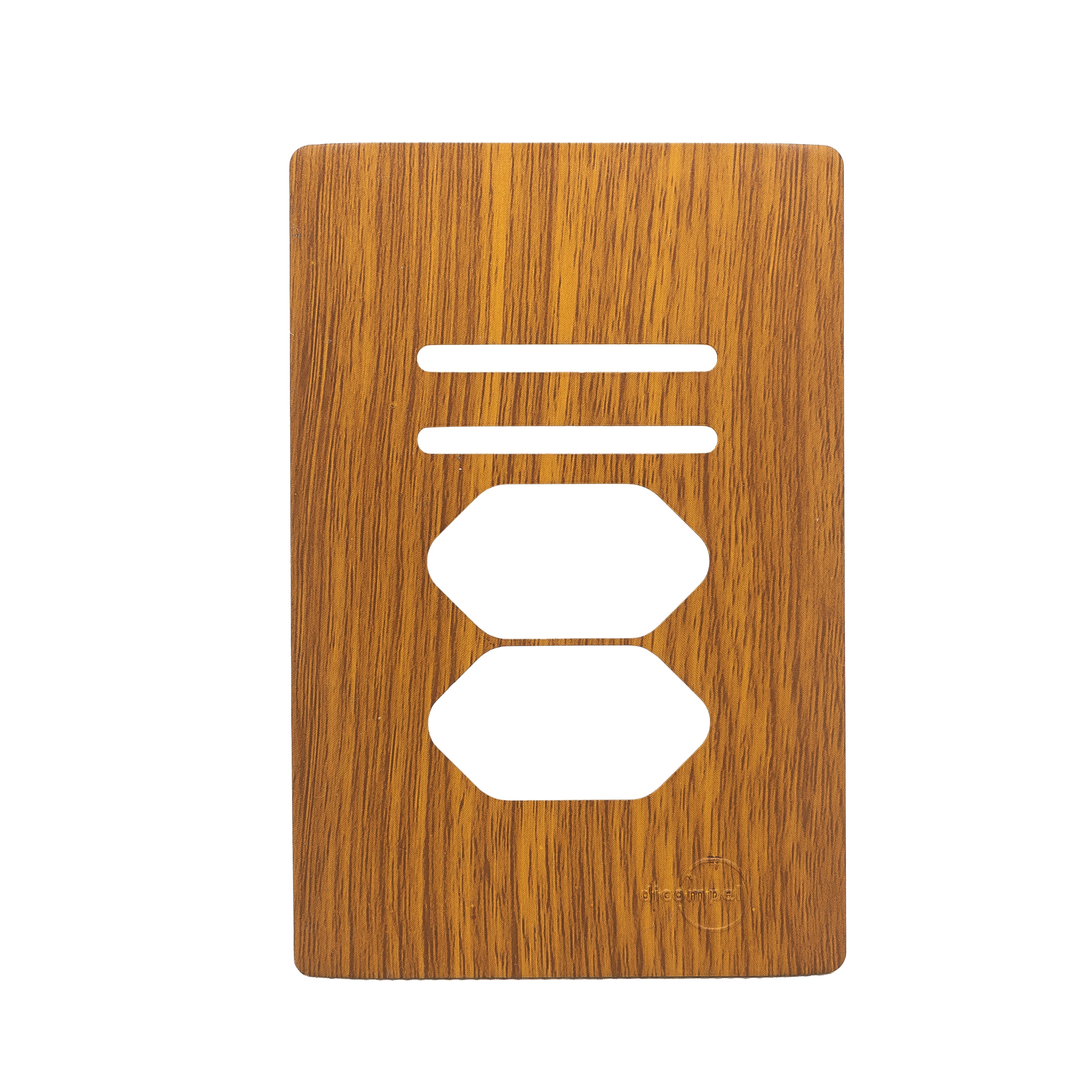 Placa 4X2 P/ 2 Interruptores e 2 Tomadas + Suporte - Cumaru Novara