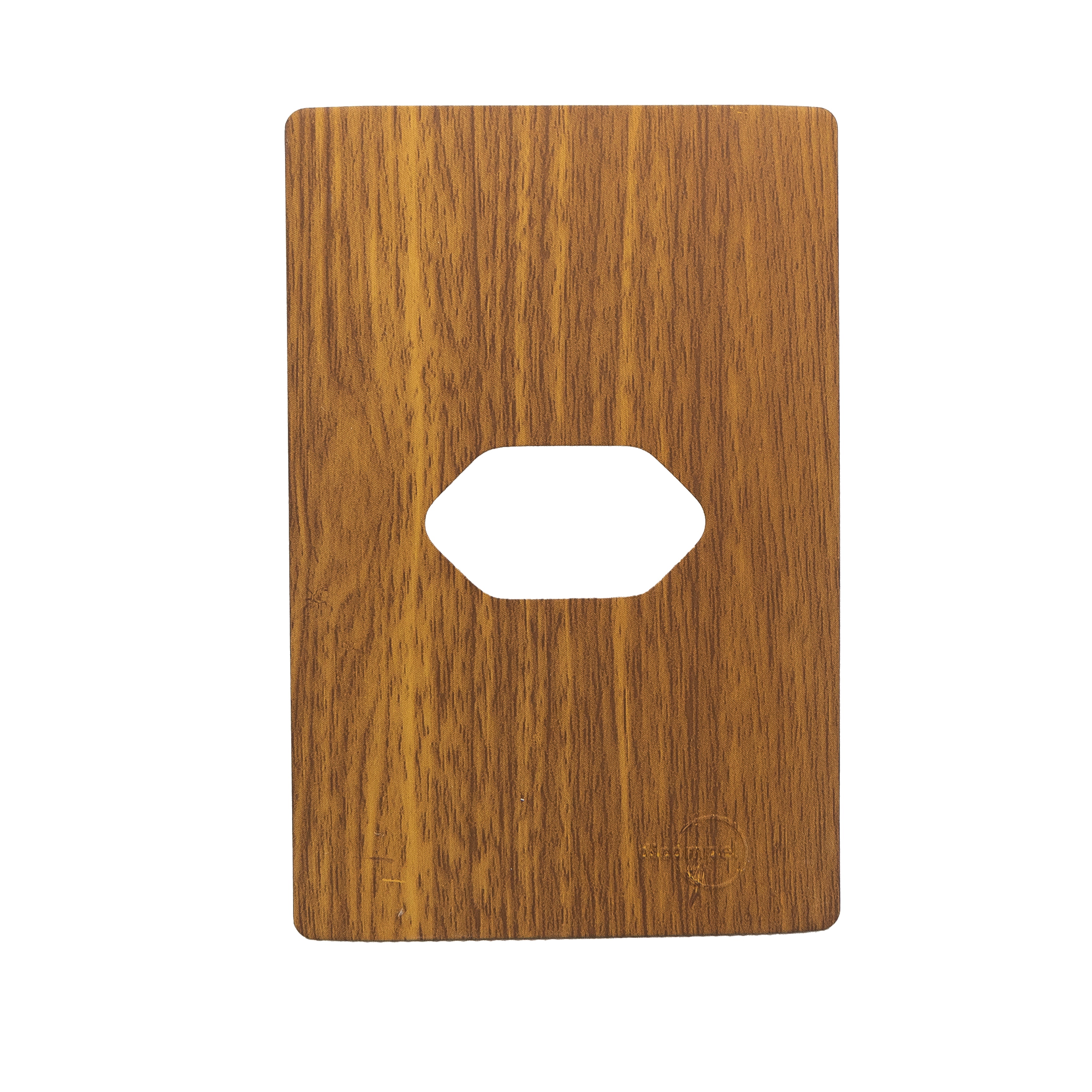 Placa 4X2 P/ 1 Tomada Horizontal + Suporte - Cumaru Novara