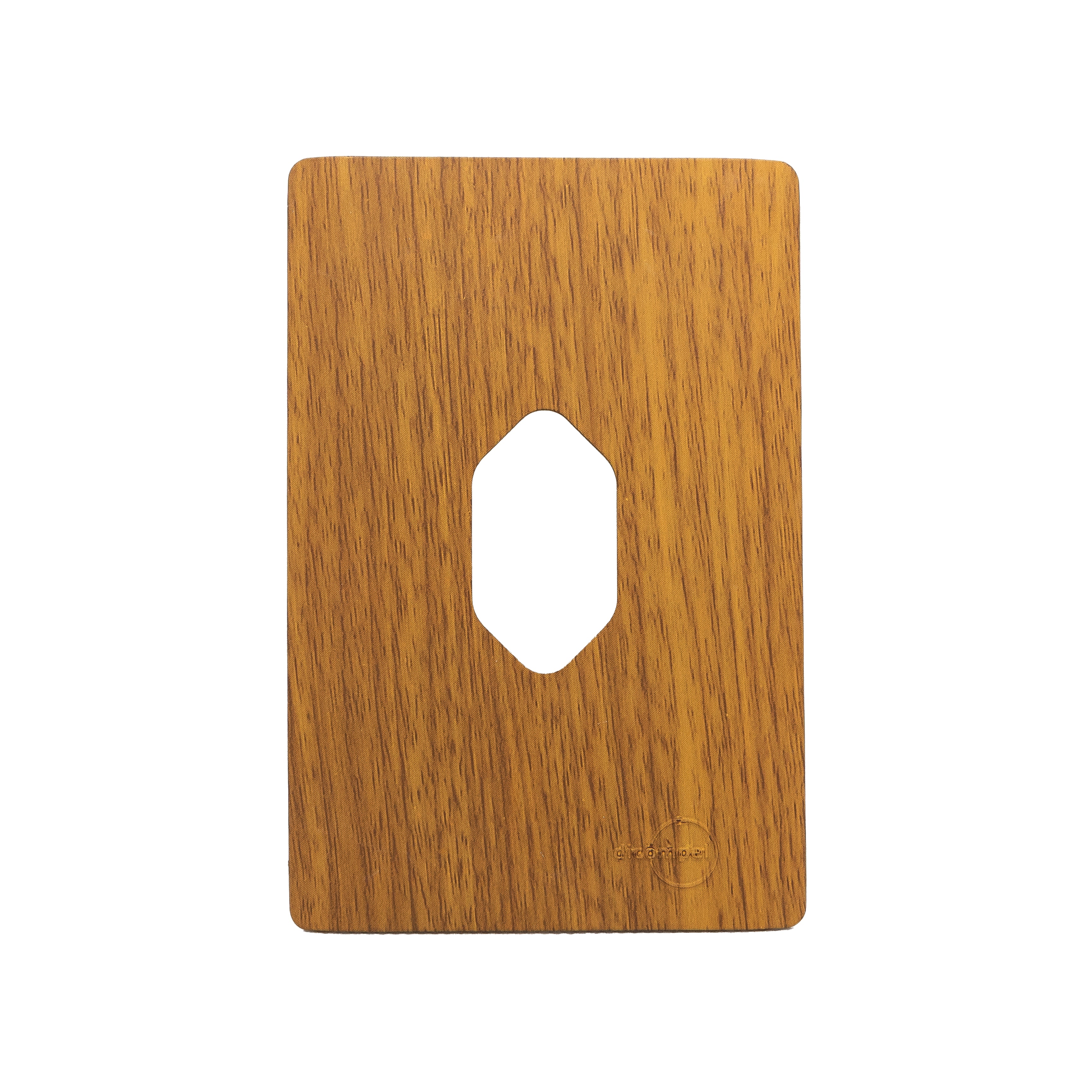 Placa 4X2 P/ 1 Tomada Vertical + Suporte - Cumaru Novara