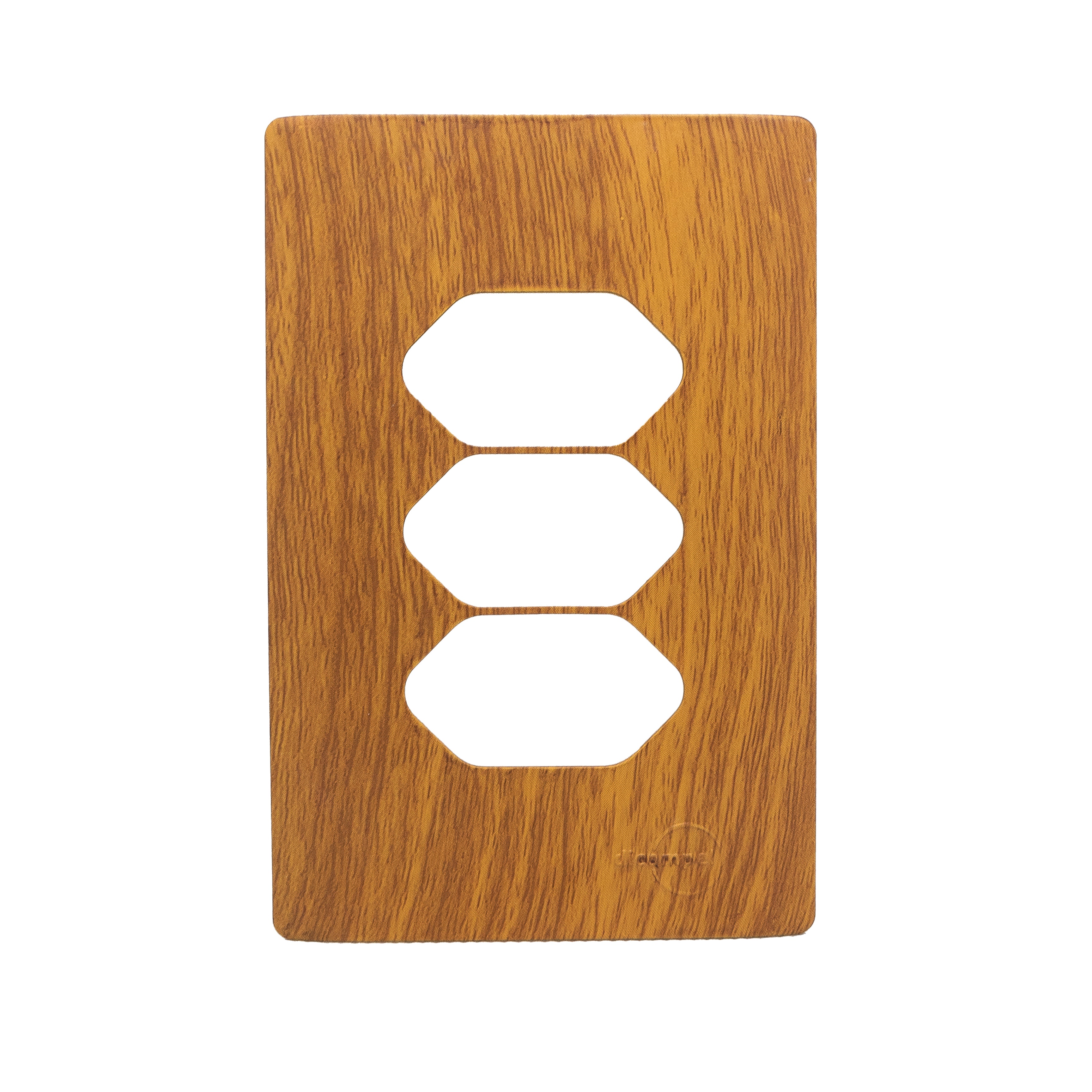 Placa 4X2 P/ 3 Tomadas + Suporte - Cumaru Novara