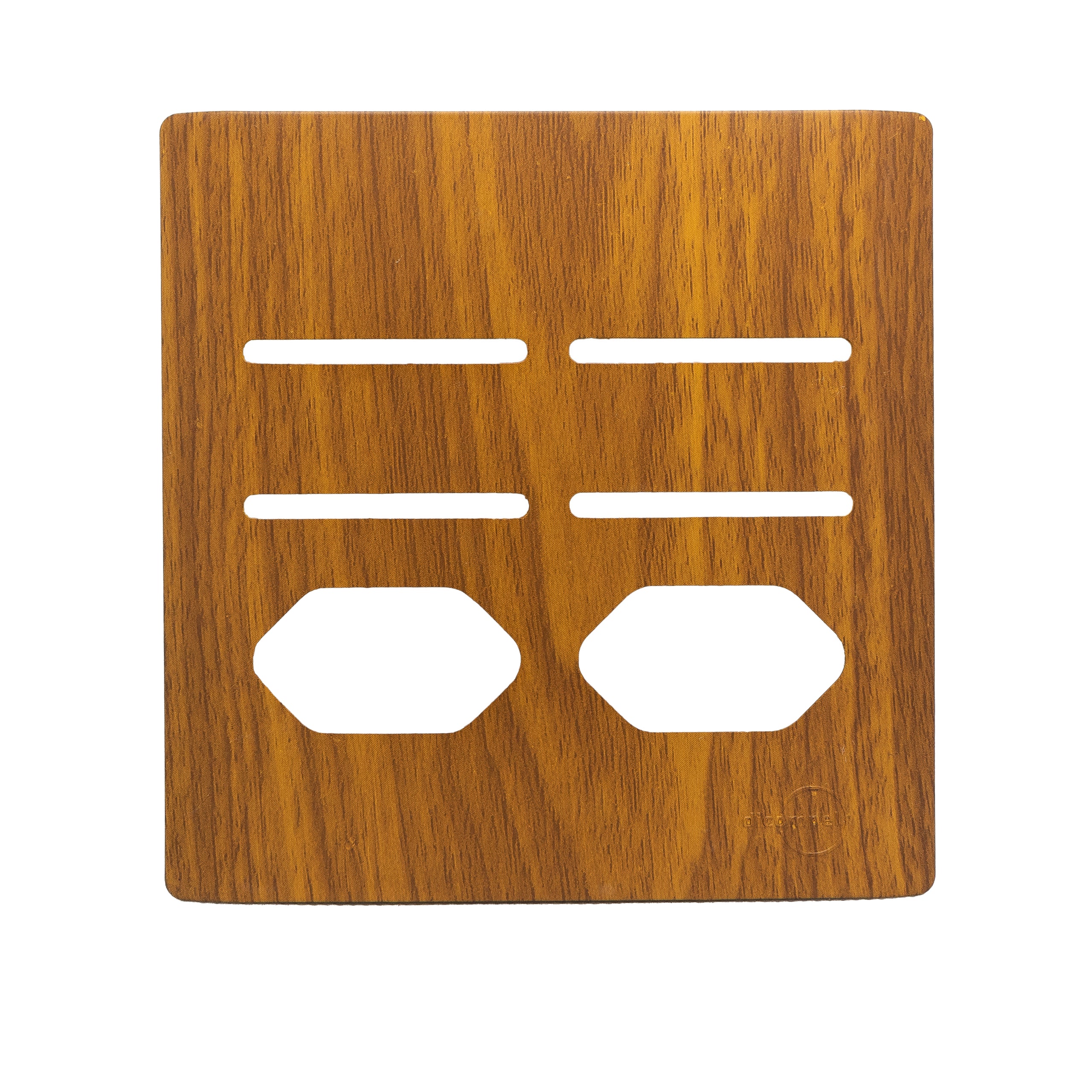 Placa 4X4 P/ 4 Interruptores + 2 Tomadas + Suporte - Cumaru Novara