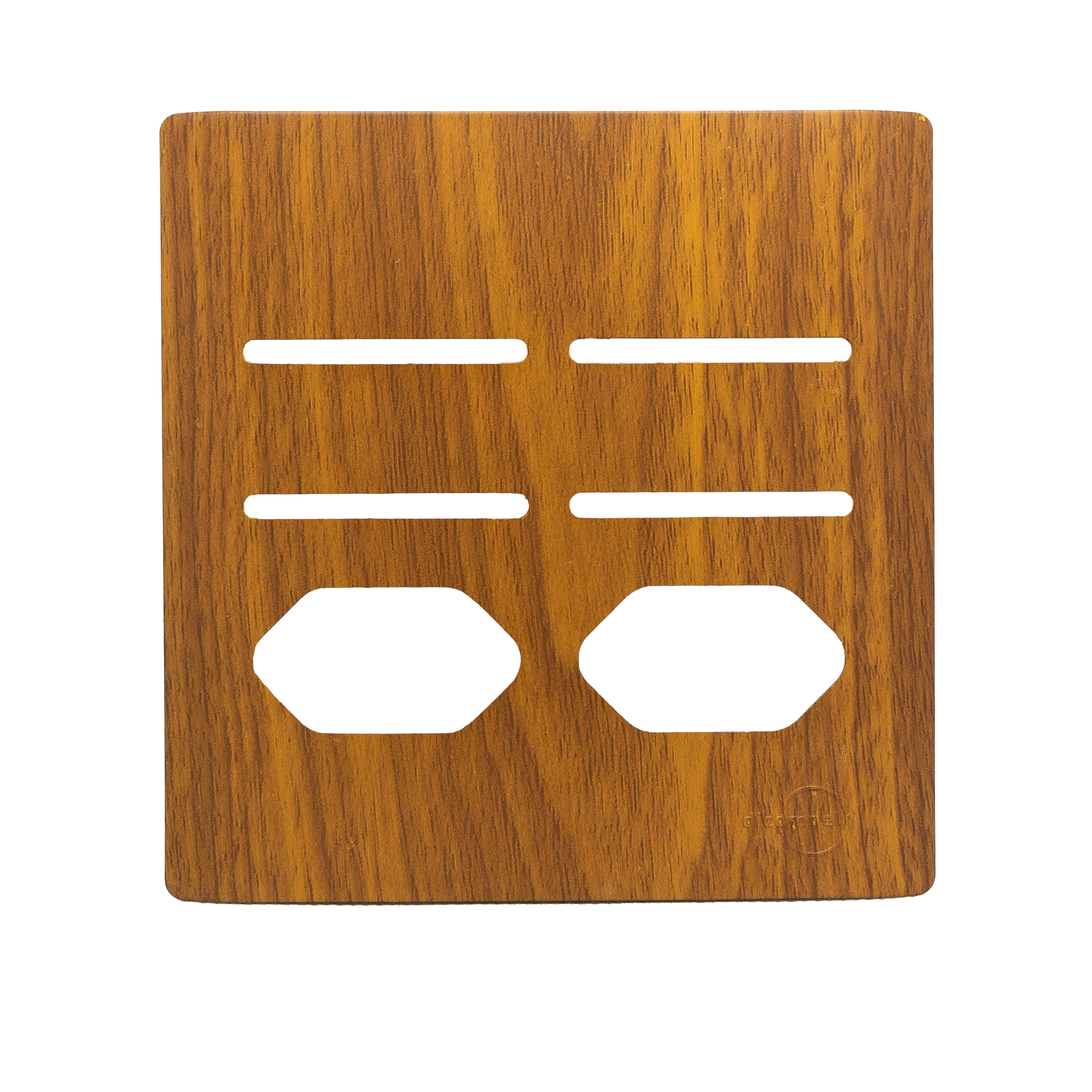 Placa 4X4 P/ 4 Interruptores + 2 Tomadas + Suporte - Cumaru Novara