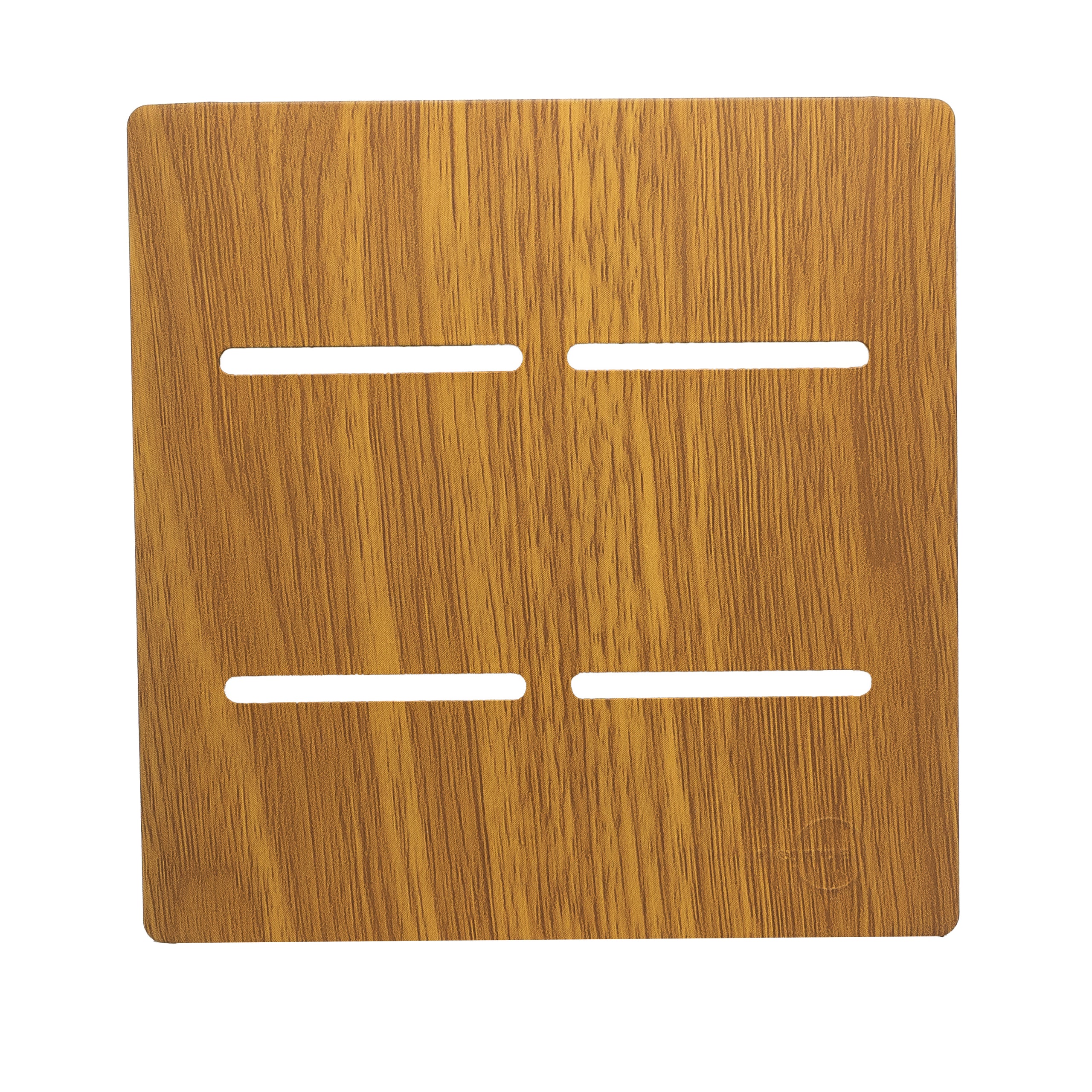 Placa 4X4 P/ 4 Interruptores + Suporte - Cumaru Novara