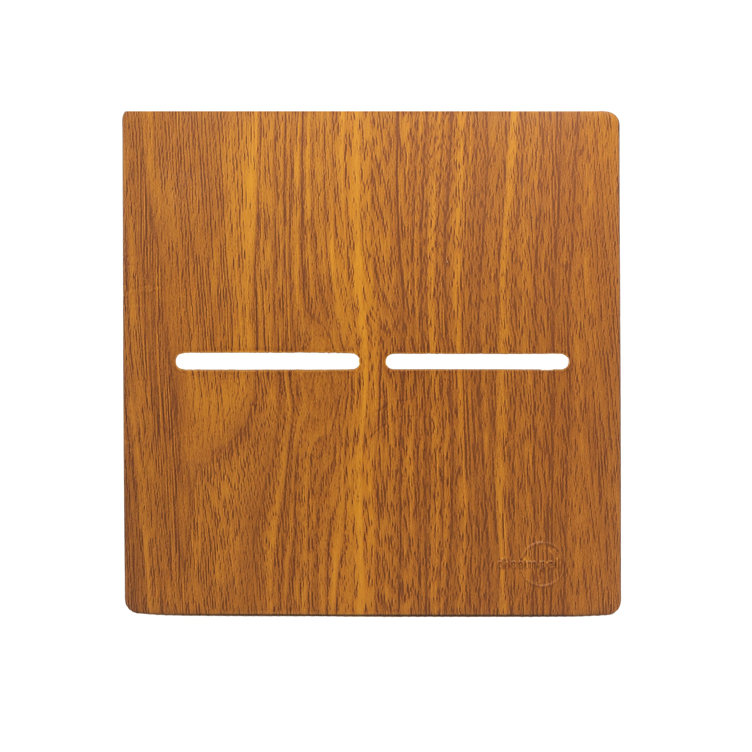 Placa 4X4 P/ 2 Interruptores + Suporte - Cumaru Novara