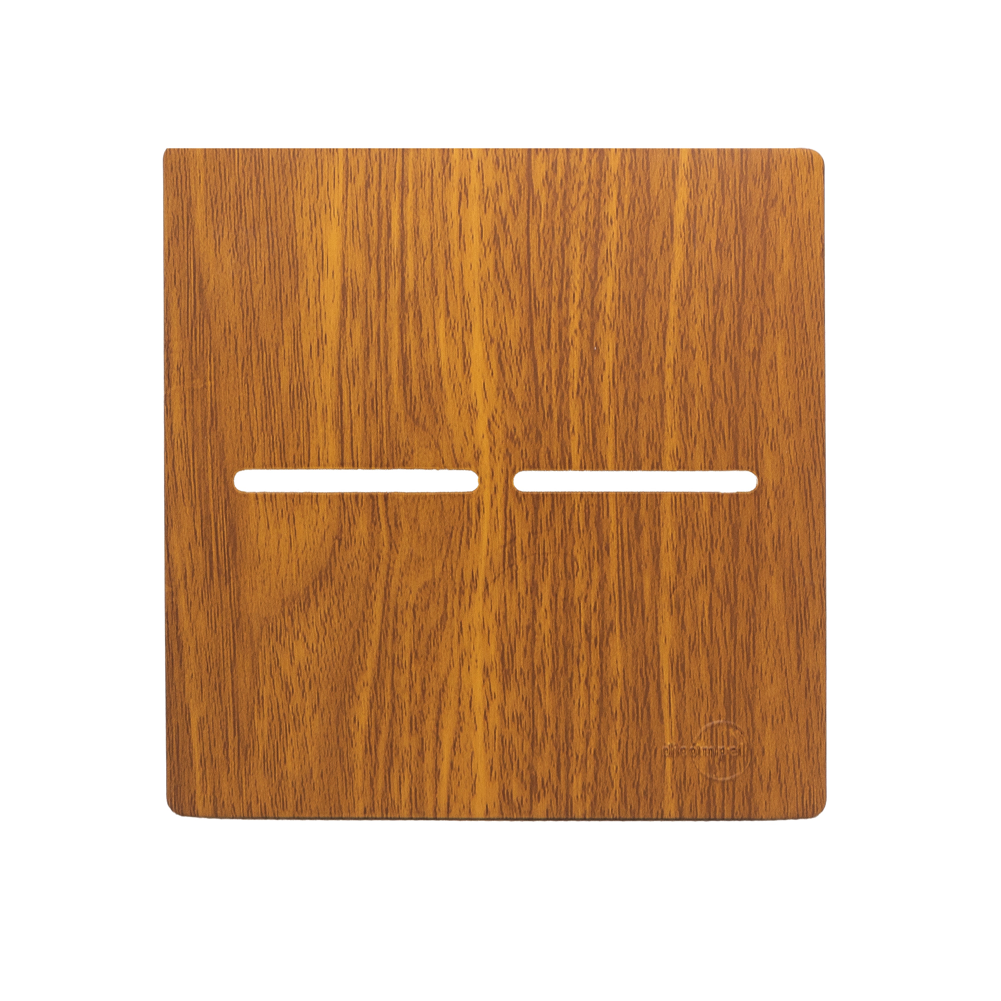 Placa 4X4 P/ 2 Interruptores + Suporte - Cumaru Novara