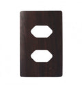 Placa 4x4 2 Tomadas Novara Tabaco