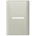 Placa 4x2 P/ 1 Interruptores Horizontal Champanhe Novara