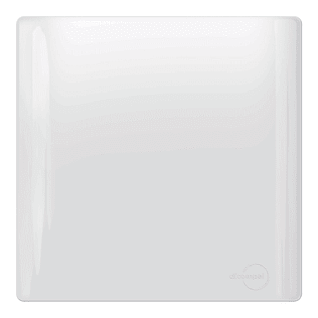 Placa Cega 4x4 BrancoBrilhante