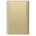 Placa 4x2 Cega Novara Dourado