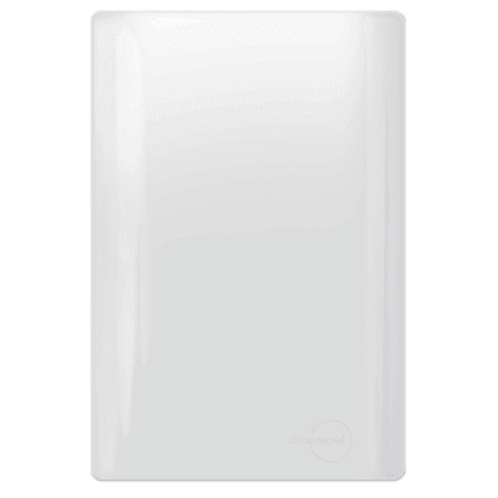 Placa Cega 4x2 Novara Branco Brilhante