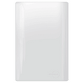 Placa 4x2 Cega + Suporte - Novara Branco Brilhante