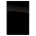 Placa 4x2 Cega Preto Brilhante Novara