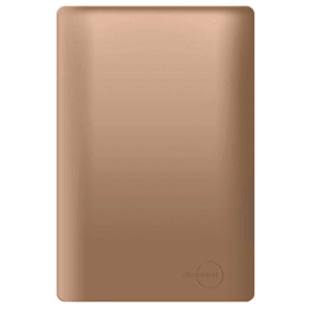 Placa Cega 4X2 Novara Ouro Rose