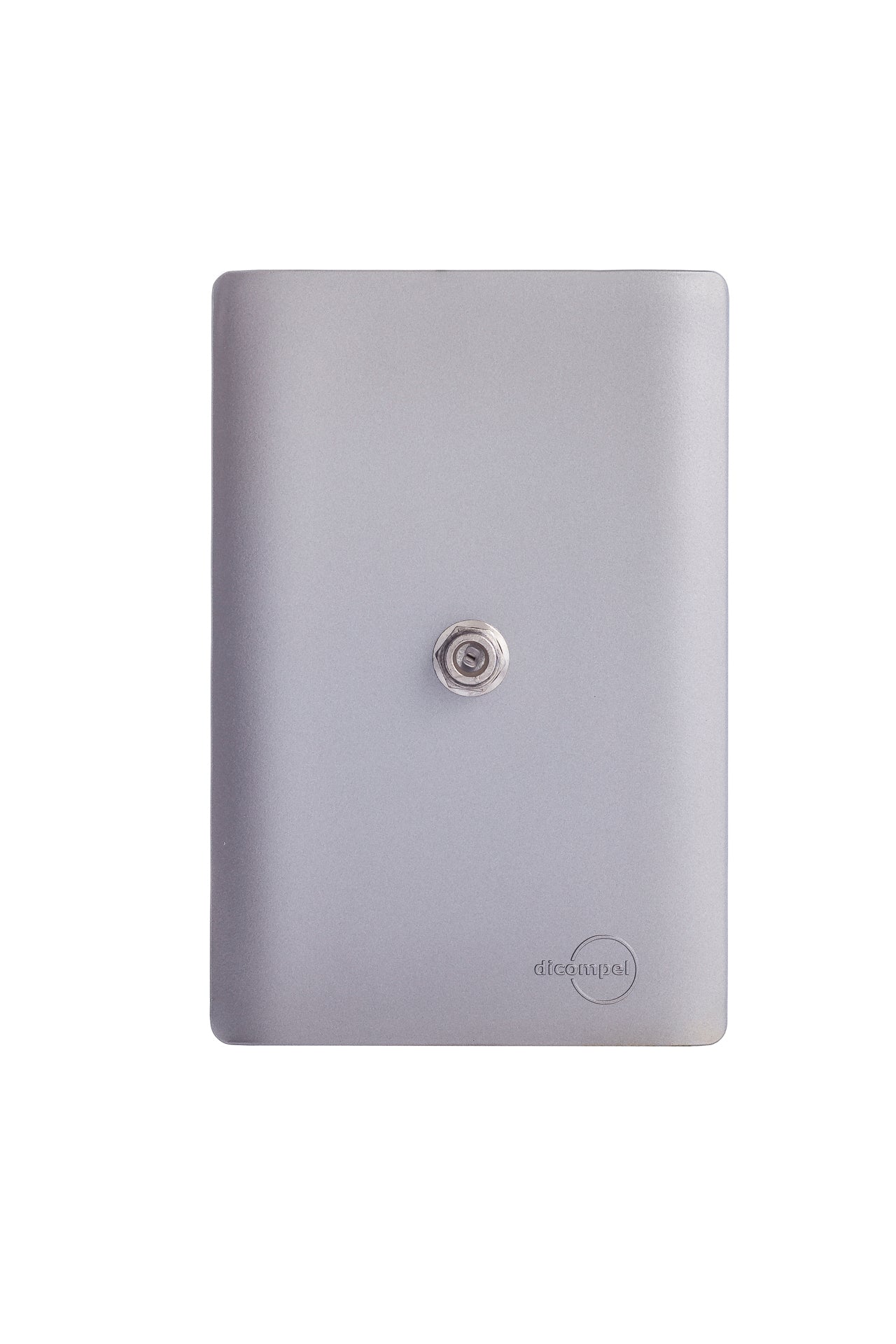 Conector para Antena com Placa 4x2 Aço com Cromado